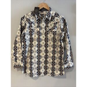 Cody James Western Shirt Boys Large Snap Button Down Long Sleeve Cowboy XL